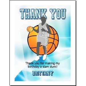 Basketball Girl Thank You Cards 