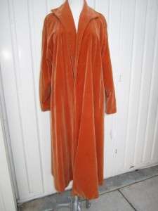 Vintage 40s 50s Burnt orange Velvet swing coat Sun Kissed of 