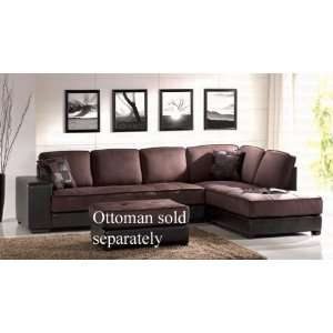  Microfiber Sectional Sofa with Chaise on Right   Coaster 