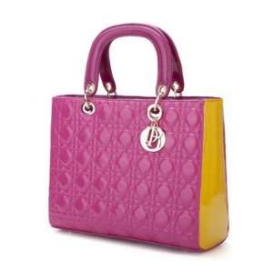   Lattice Grid Quilted Gorgeous Elegant Hot Pink 170383 