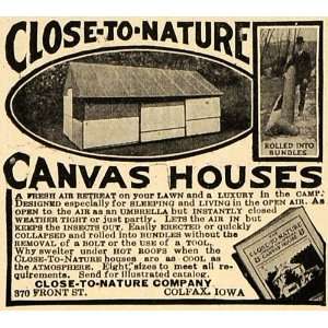   Canvas House Camping Bundle Tent   Original Print Ad
