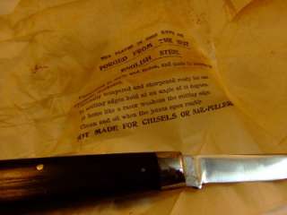 NOS Northfield UN X LD Knife Co. Wood Handle Spear Point Knife  