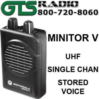 MOTOROLA UHF MINITOR V 5 FIRE EMS STORED VOICE F1 PAGER  