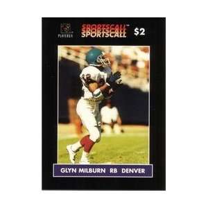 Collectible Phone Card $2. Glyn Milburn (RB Denver Broncos Football 