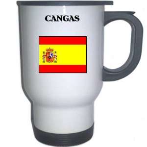  Spain (Espana)   CANGAS White Stainless Steel Mug 