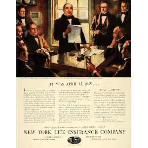  Ad New York Life Insurance James De Peyster Ogden   Original Print Ad