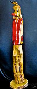 vintage navajo made flute player cottonwood carved kachina by navajo L 