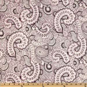 56 Wide Stretch Rayon Blend Jersey Knit Paisley Lilac/Grey Fabric By 