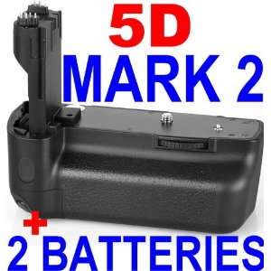  BATTERY GRIP FOR CANON EOS 5D BG E6 MARK 2 II + 2 LP E6 