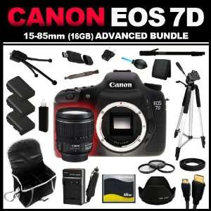EOS 7D 18 MP CMOS Digital SLR Camera with 3 Inch LCD and Canon EF S 15 