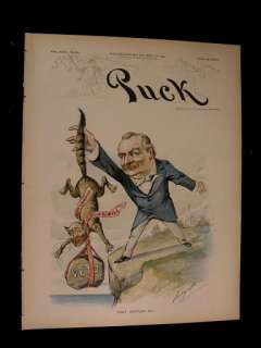 March 21, 1894 Puck color Chicago stockyards centerfold  