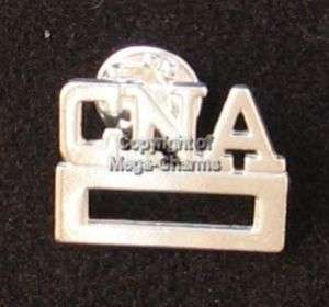 Silver Plated CNA Badge Holder Medical Lapel Pin AB588  