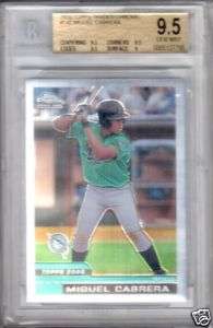 BGS 9.5 2000 Topps Chrome Traded Miguel Cabrera RC DET  