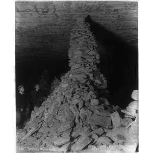   Mammoth Cave,Kentucky Monument Rock pile,c1892
