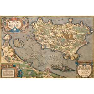     Poster by Abraham Ortelius (18x12) 