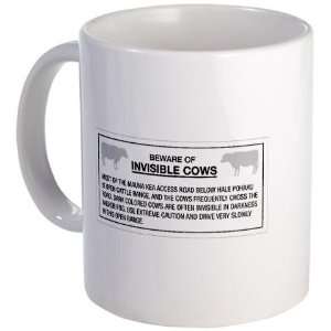 Beware of Invisible Cows, Hawaii US Funny Mug by  