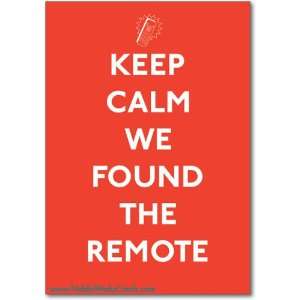  Funny Fathers Day Card Keep Calm Remote Humor Greeting 