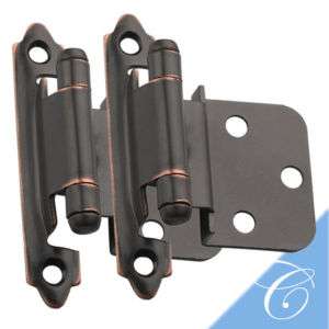 Oil Rubbed Bronze 3/8 Inset Cabinet Hinges 25 Pair  