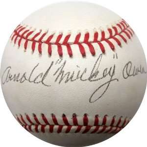  Arnold Mickey Owen Autographed/Hand Signed Baseball 