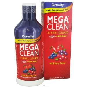  Detoxify Herbal Cleansers Mega Clean, Wild Berry Flavored 