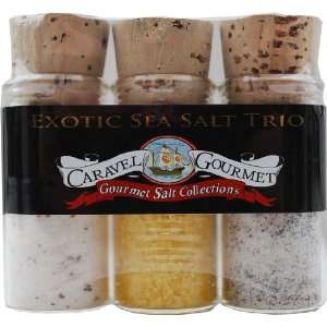 Caravel Gourmet Sea Salt Trio, Exotic Grocery & Gourmet Food