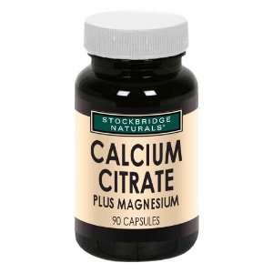  Stockbridge Naturals   Calcium Citrate plus Magnesium   90 