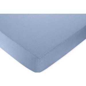  Come Sail Away Collection Fitted Crib Sheet   Solid Blue 