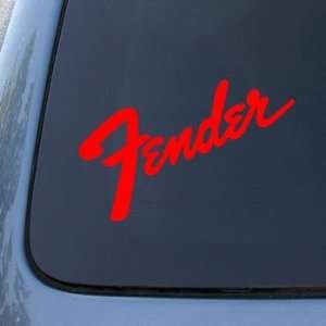  FENDER   Vinyl Car Decal Sticker #A1599  Vinyl Color Red 