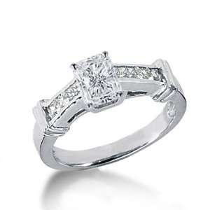   Radiant Cut Diamond Engagemant Ring Channel SI1 Fascinating Diamonds