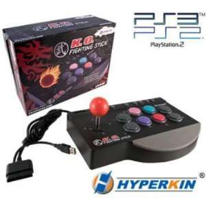 New K. O. Fighting Stick for PS3 PS2 & PC Hand Rest Play for Extended 