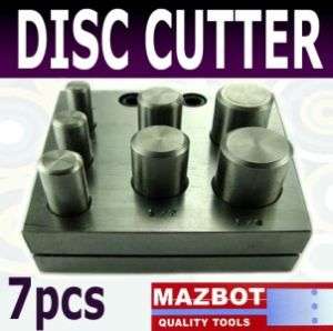 Mazbot 7pcs Round Cutting Jewelry Metal Disc Cutters  