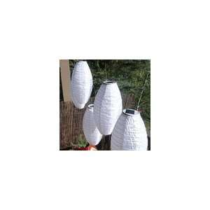  Solar Lantern Pods   White with White