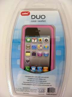 CALLET DUO CASE + WALLET FOR ANY CARRIER OF iPHONE 4, PINK SE7648262 