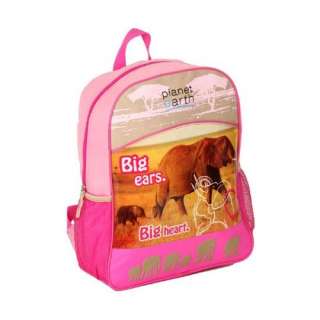  Planet Earth Animal Friends Kids Backpack Pink Clothing