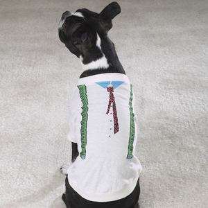 Casual Canine Piano Suspenders Tie Suit Tuxedo T Shirt Printed Dog 