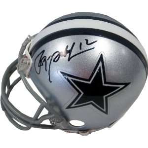  Roger Staubach Autographed Dallas Cowboys Mini Helmet 