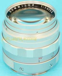 LEICA Summilux M 50mm F1.4   EARLY 1st Type FAST Prime Lens by LEITZ 
