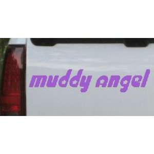 Purple 54in X 10.7in    Muddy Angel Off Road Car Window Wall Laptop 