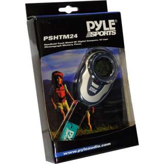 Pyle Handheld Track Watch W/ Digital Compass, 42 Laps Chronograph 