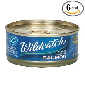Wild Catch Salmon, Sockeye, 3.75 Ounce Can (Pack of 6)  