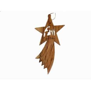  Olive Wood Falling Star Ornament.