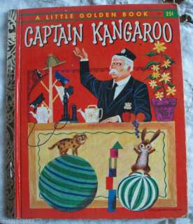 1956 Little Golden Book CBS tvs Captain Kangaroo HB  