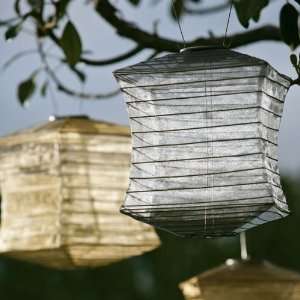  Gaiam Square Solar Shoji Lantern, COLOR_SLATE Sports 