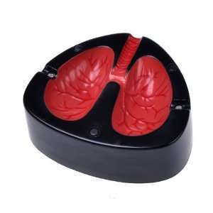 Funny DesignCoughing Screaming Red Lung Pattern Quit Smoking Plastic 