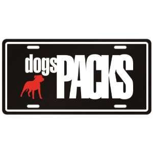 New  Staffordshire Bull Terrier Dogs Packs  License Plate Dog