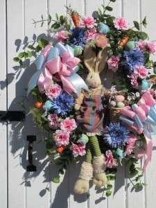 Holly Hill Mrs. Cottontail Easter,Spring, Pastel,Bunny Eggs Floral 