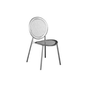   Steel Metal Side Stackable Patio Dining Chair