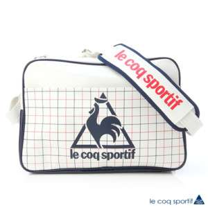 BN Le coq sportif Messenger Shoulder School Bag White  