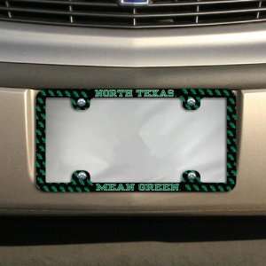  North Texas Mean Green Thin Rim Mini Logo License Plate 