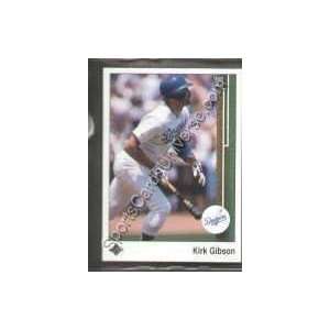 1989 Upper Deck Regular #633 Kirk Gibson, Los Angeles Dodgers Baseball 